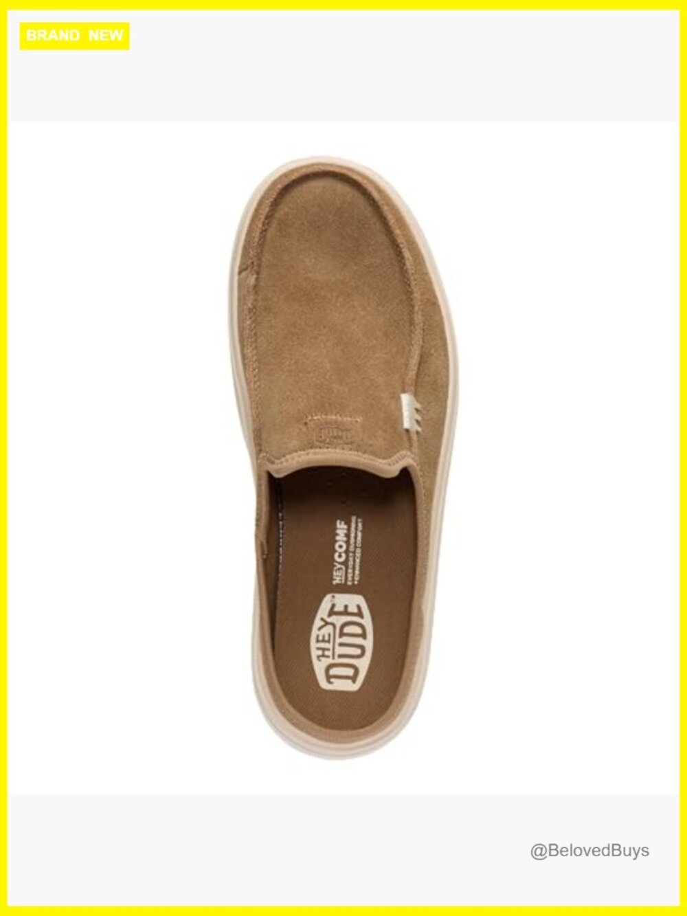Casual slip-on platform mules with suede upper, lightweight comfort for - Picture 3 of 7